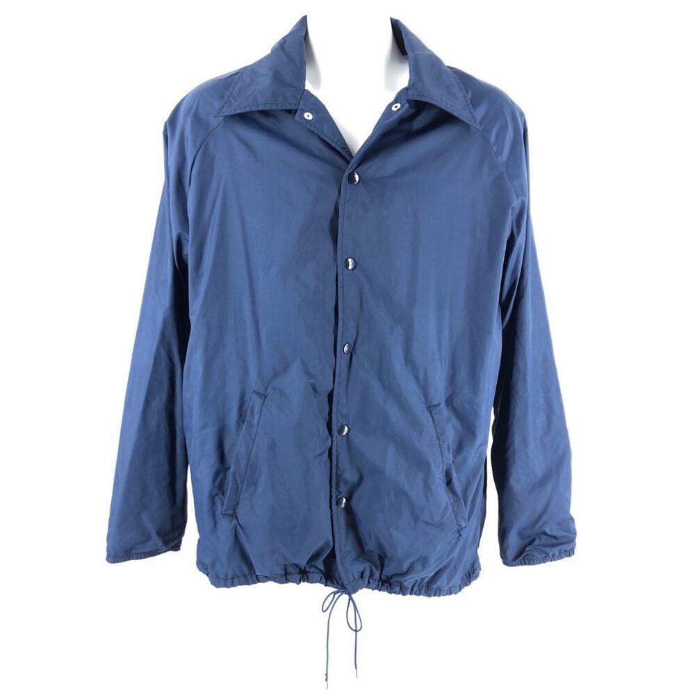 80s Sears navy blue windbreaker jacket 1980s vintage